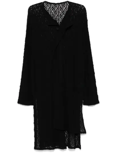 Yohji Yamamoto asymmetrical coat - Black