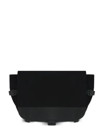 Yohji Yamamoto leather shoulder bag - Black