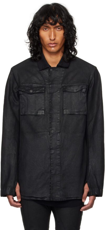 11 by Boris Bidjan Saberi Black S1B Denim Shirt