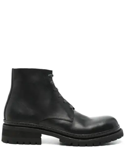 A Diciannoveventitre leather boots - Black