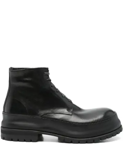 A Diciannoveventitre leather boots - Black