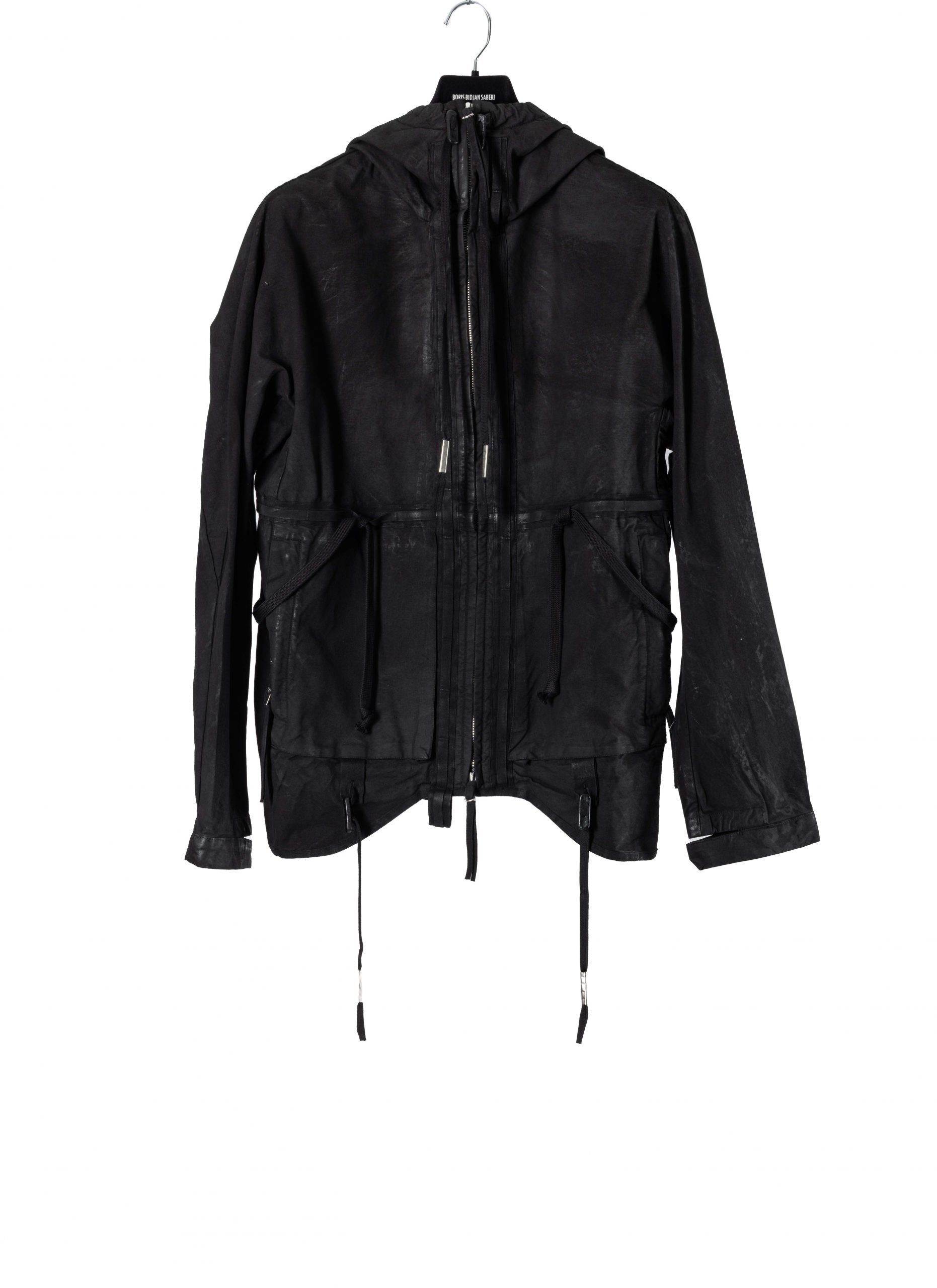 boris bidjan saberi フーディ BORIS BIDJAN SABERI OUTDOOR JACKET5, black, cotton (FDA10009)
