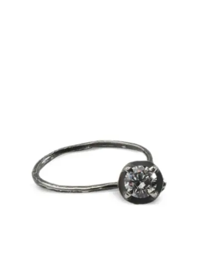 Detaj Classic solitaire ring - Silver