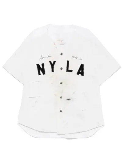 Greg Lauren Painter shirt - Neutrals