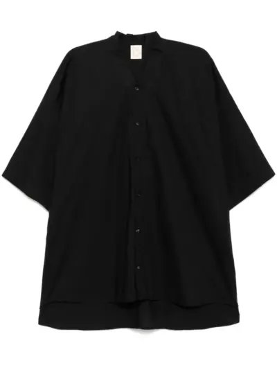 Jan Jan Van Essche collarless shirt - Black