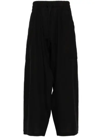 Jan Jan Van Essche drop-crotch trousers - Black