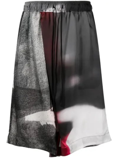 Julius graphic-print bermuda shorts - Grey