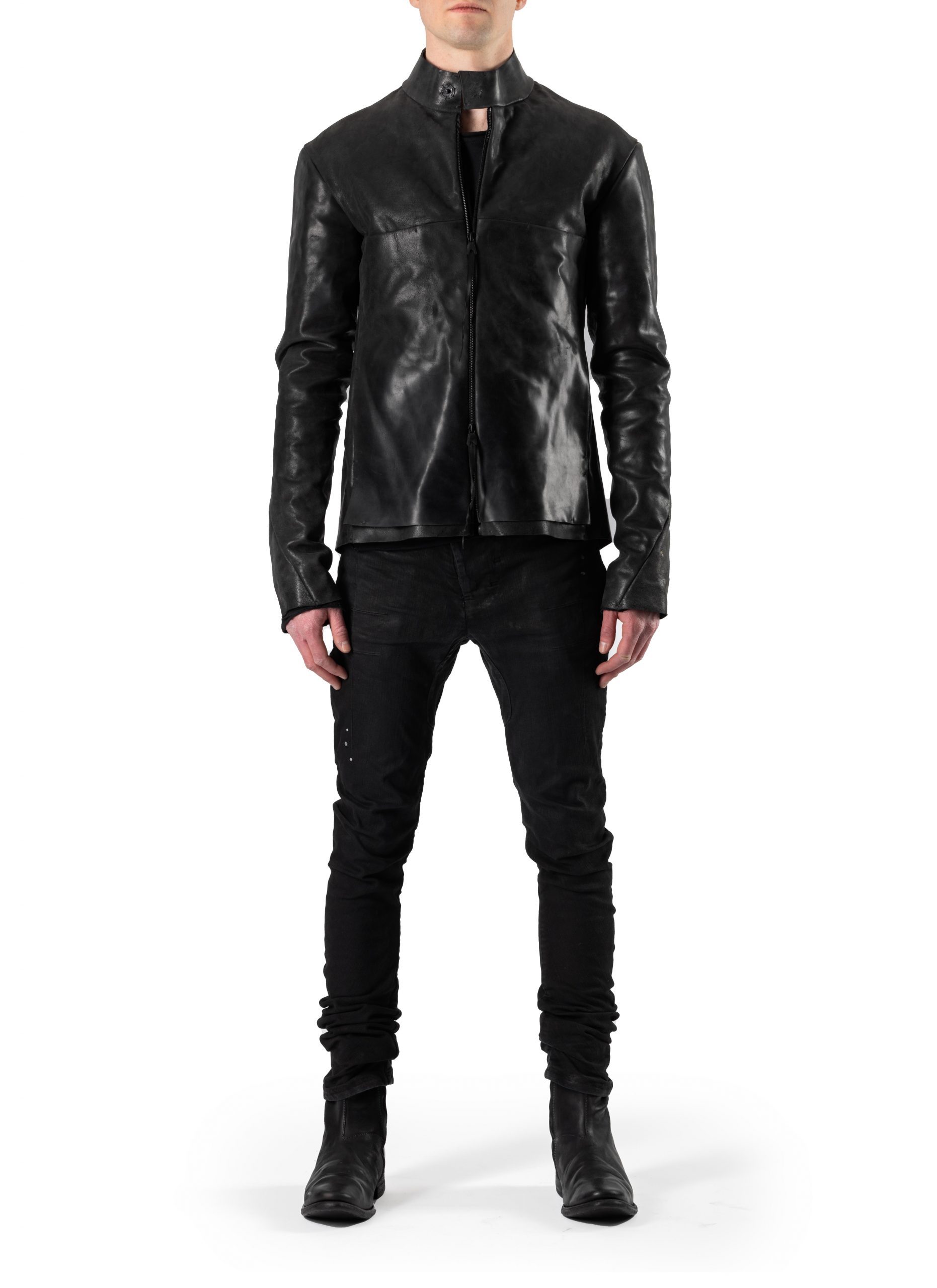 M.A+ by M. Amadei Relaxed Biker Jacket J224Z* - exclusively