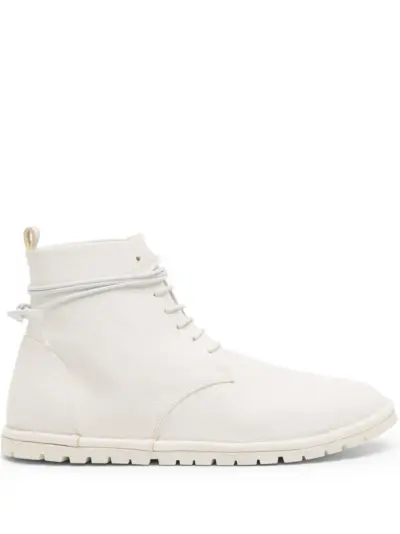 Marsèll lace-up leather ankle boots - White