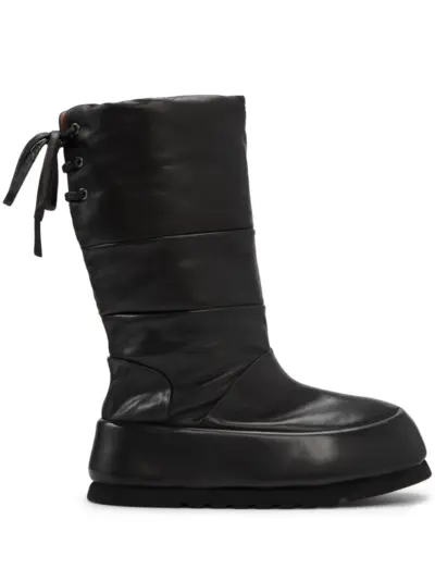 Marsèll lace up leather boots - Black