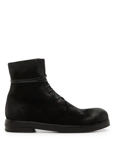 Marsèll lace-up leather boots - Black