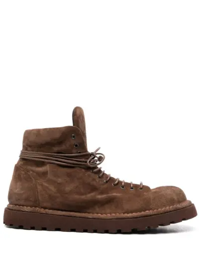 Marsèll lace-up suede boots - Brown