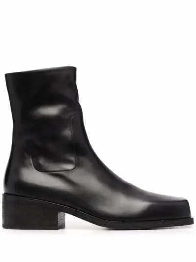 Marsèll square-toe block-heel boots - Black