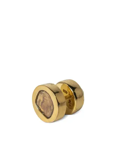 Parts of Four diamond-encrusted stud earring - Gold