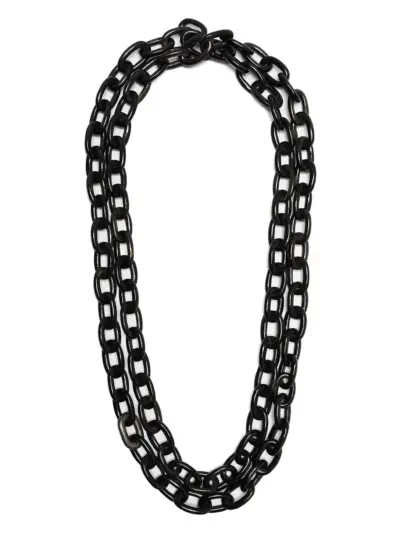 Parts of Four organic link chain - Black