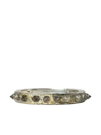 Parts of Four spike-embellished bracelet - Silver