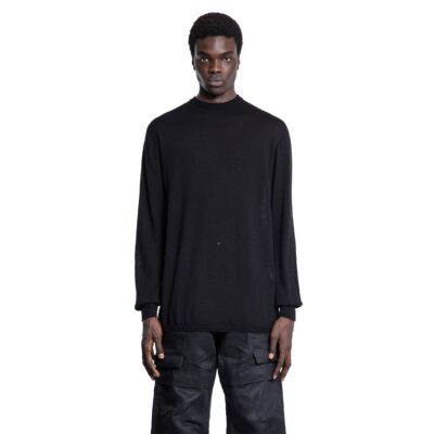 RICK OWENS MAN BLACK KNITWEAR