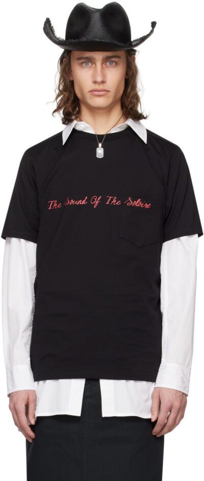 TAKAHIROMIYASHITA TheSoloist. Black 'The Sound Of The Soloist' T-Shirt