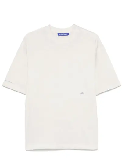 A-COLD-WALL* logo-print T-shirt - Neutrals