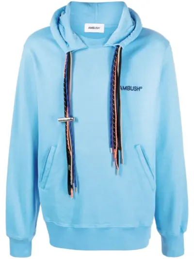 AMBUSH multicord cotton hoodie - Blue