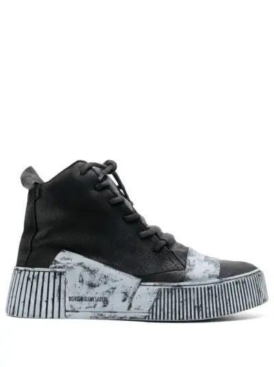 Boris Bidjan Saberi Bamba platform high-top sneakers - Black