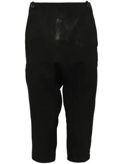Boris Bidjan Saberi coated pressed trousers - Black