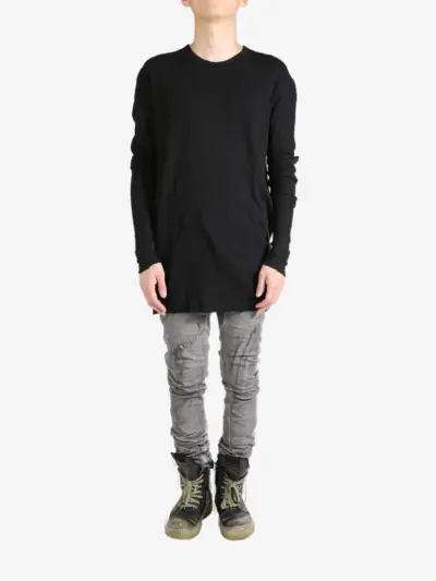 Boris Bidjan Saberi cotton T-shirt - Black