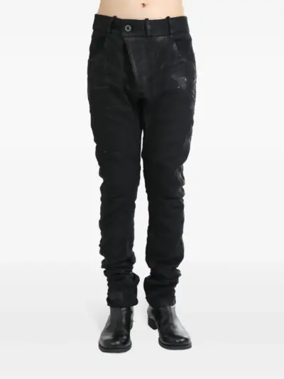 Boris Bidjan Saberi drop-crotch jeans - Black