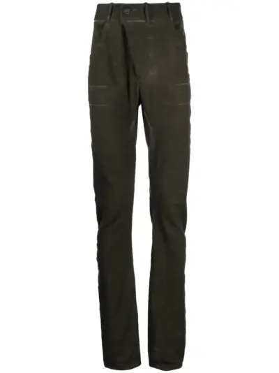 Boris Bidjan Saberi drop-crotch jeans - Green