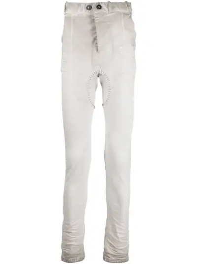 Boris Bidjan Saberi drop-crotch skinny jeans - Grey