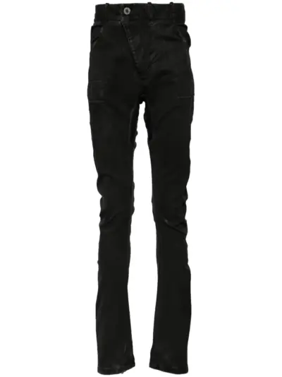 Boris Bidjan Saberi drop-crotch skinny trousers - Black