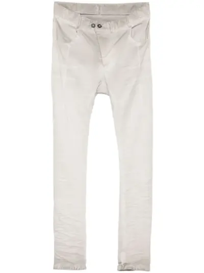 Boris Bidjan Saberi drop-crotch skinny trousers - Grey