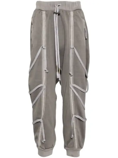 Boris Bidjan Saberi dyed track pants - Grey