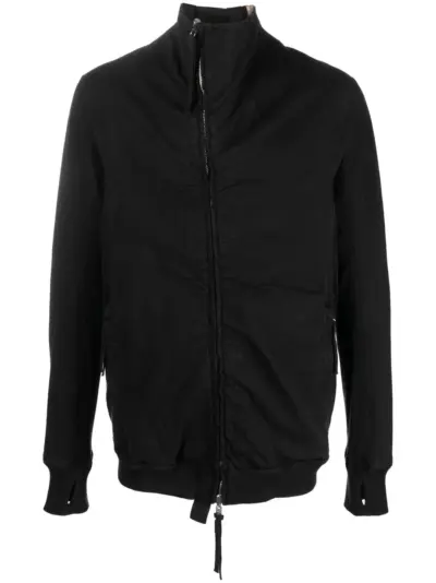 Boris Bidjan Saberi high-neck zip-up jacket - Black