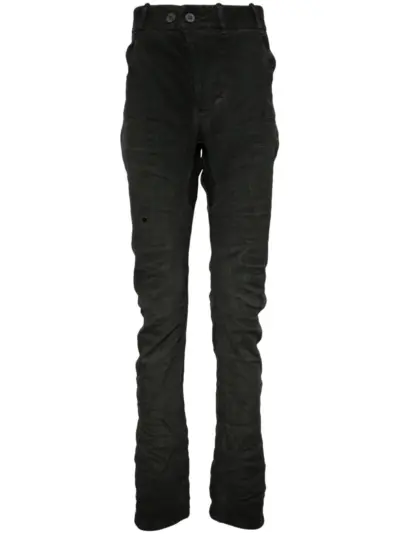Boris Bidjan Saberi moulded drop-crotch trousers - Grey