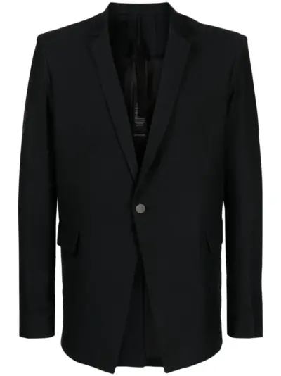 Boris Bidjan Saberi shawl-lapels single-breasted blazer - Black