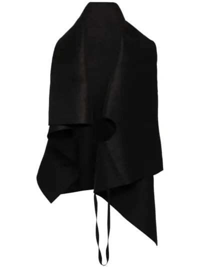 Boris Bidjan Saberi wool cape - Black