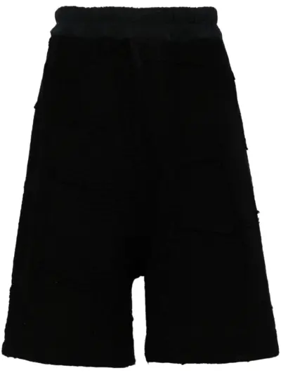 By Walid elasticated-waistband cotton shorts - Black