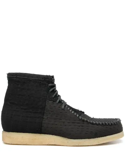 By Walid lace-up desert boots - Black