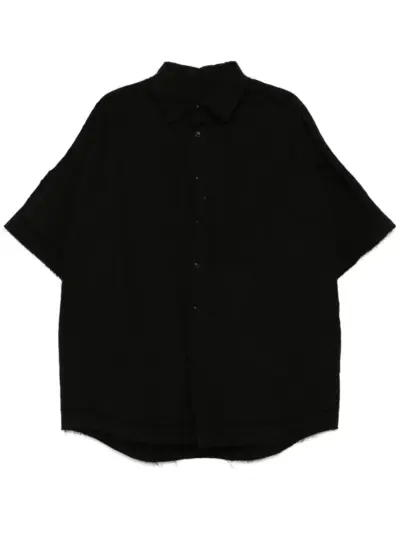 Casey Casey Waga raw shirt - Black
