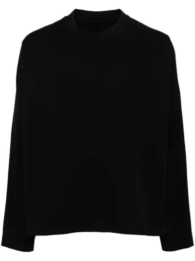 Casey Casey crew-neck cotton sweatshirt - Black