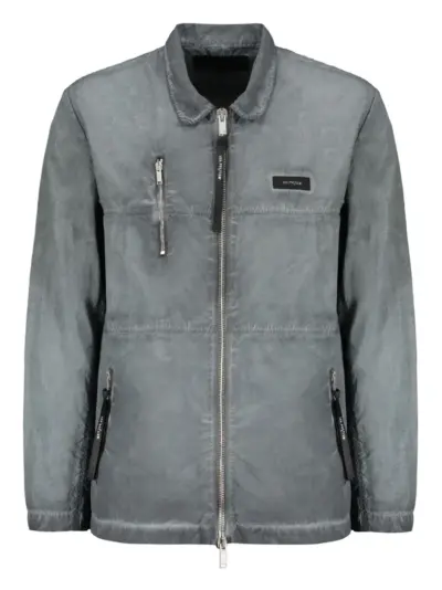 ISO.POETISM distress-effect jacket - Grey