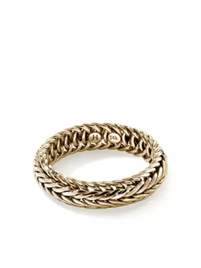 John Hardy 14kt yellow gold Kami chain ring