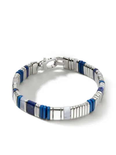 John Hardy Colourblock chain lapis lazuli bracelet - Blue