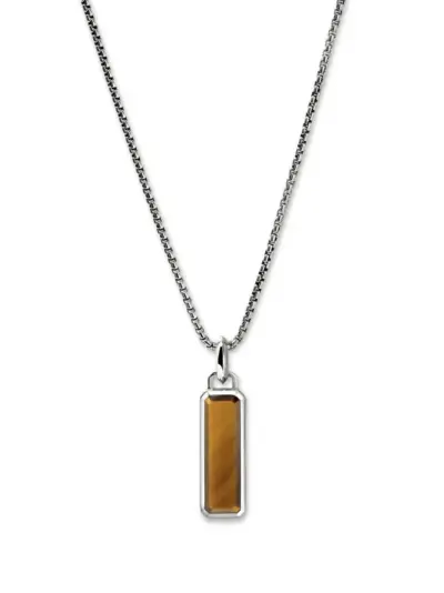 John Hardy Tiger Eye Talisman necklace - Silver