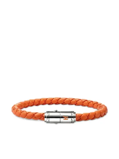 John Hardy braided leather bracelet - Silver