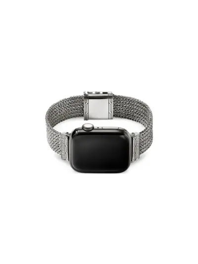 John Hardy sterling silver diamond smartwatch strap 18mm