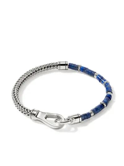 John Hardy sterling silver lapis lazuli heishi bracelet - Blue