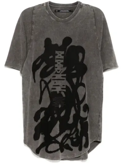 Julius JD abstract graffiti tee - Grey