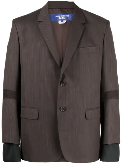 Junya Watanabe MAN panelled wool blazer - Brown